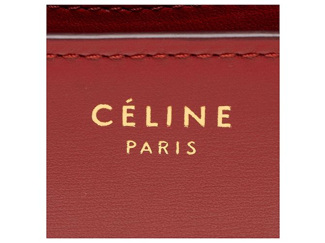Céline Borsa Celine Classic Small Box in pelle di vitello Rosso - vista 8