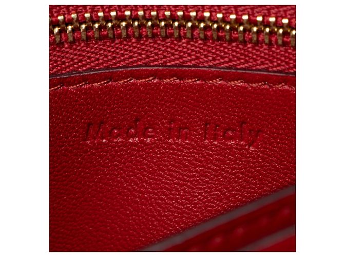 Céline Borsa Celine Classic Small Box in pelle di vitello Rosso - vista 9