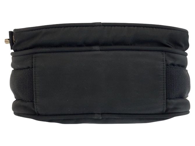 Bolsa de Ombro Prada Tessuto Preto - vista 9