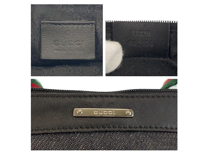 Borsa Gucci in tessuto nero - vista 3