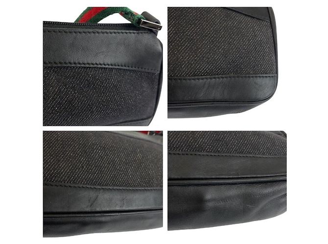 Borsa Gucci in tessuto nero - vista 5
