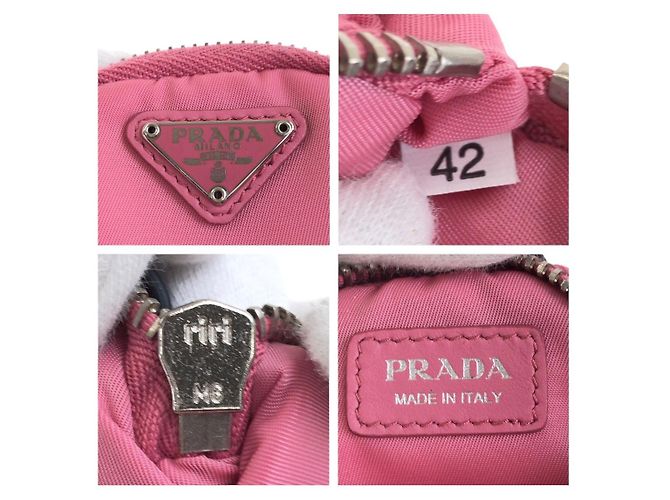 Prada Pink Nylon Coin Case - view 4