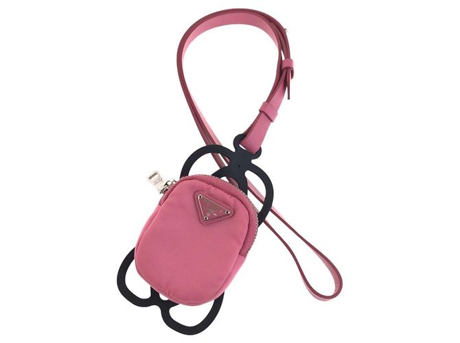 Prada Pink Nylon Coin Case - view 6