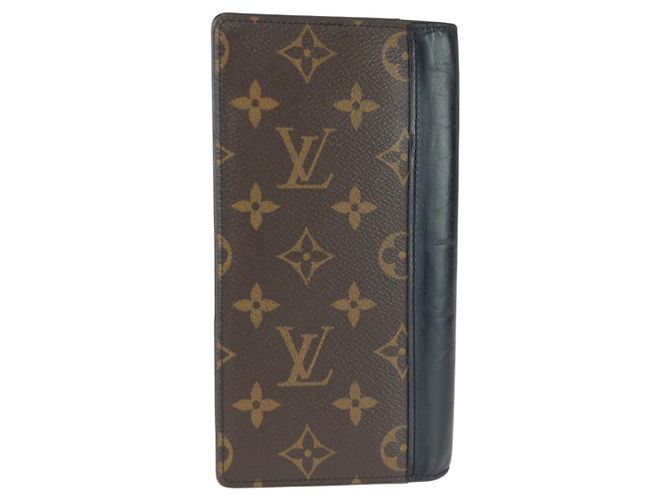 Cartera larga Louis Vuitton Brazza Castaño - vista 2