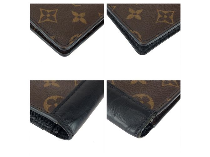 Cartera larga Louis Vuitton Brazza Castaño - vista 3