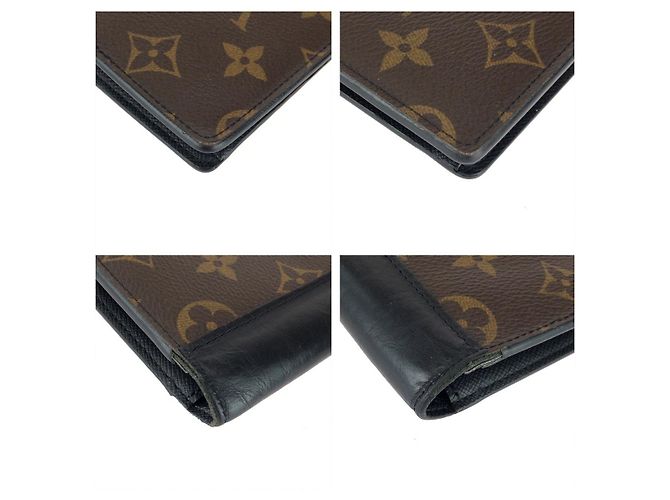Cartera larga Louis Vuitton Brazza Castaño - vista 4