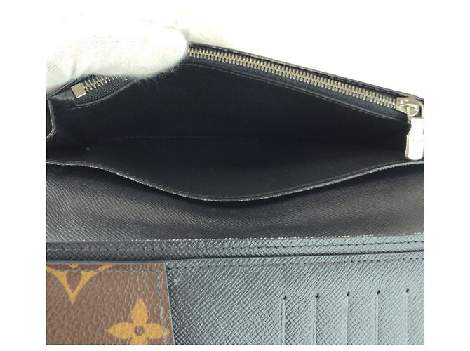 Cartera larga Louis Vuitton Brazza Castaño - vista 8