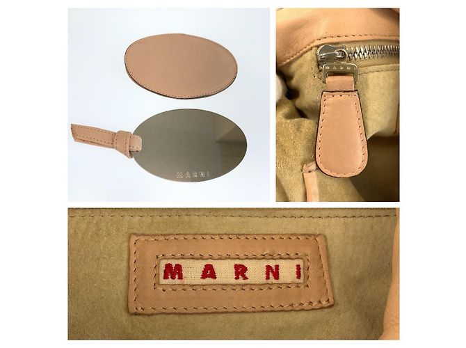 Marni Mirror Handtasche Braun Beige - Ansicht 4
