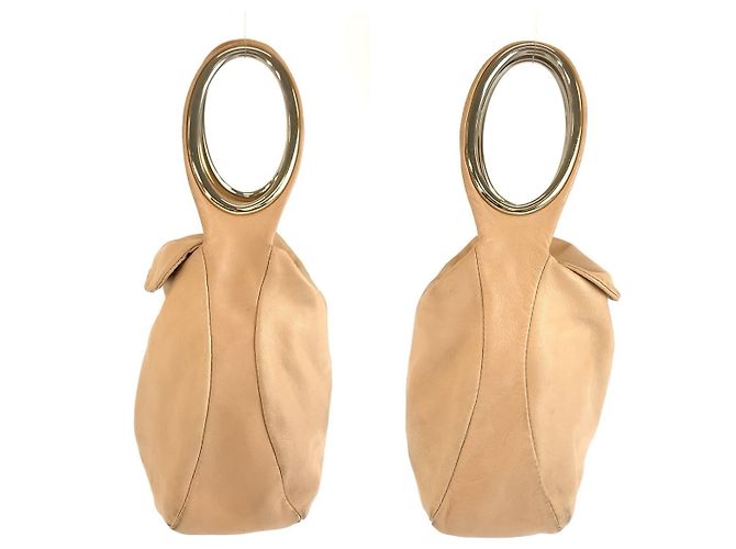 Marni Mirror Handtasche Braun Beige - Ansicht 8