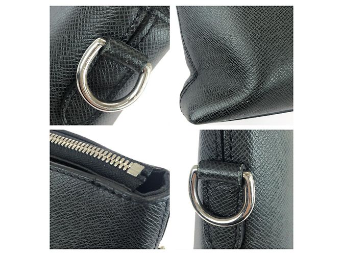 Borsetta Louis Vuitton Taiga Anton Nero - vista 5