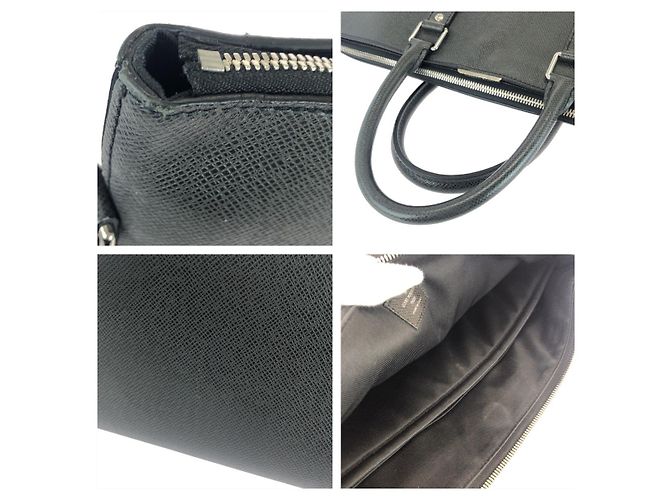 Borsetta Louis Vuitton Taiga Anton Nero - vista 6