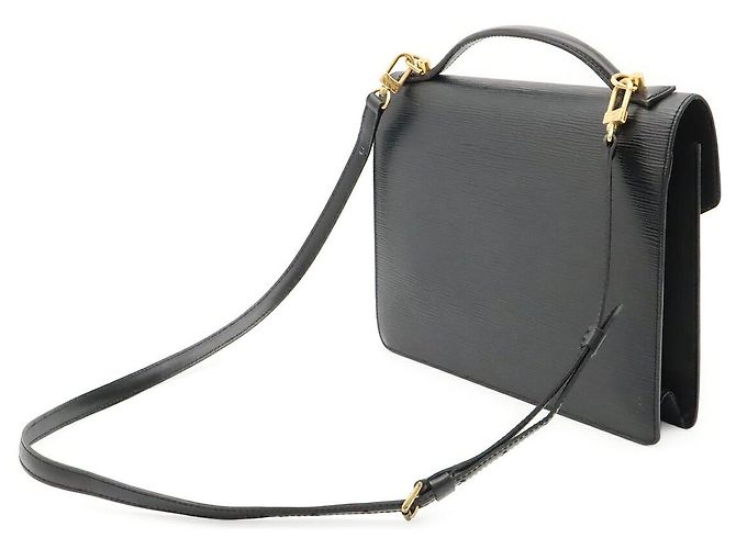 Louis Vuitton Monceau Handtasche Schwarz - Ansicht 2