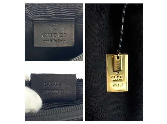 Borsa a spalla con coulisse Gucci Nero - vista 3
