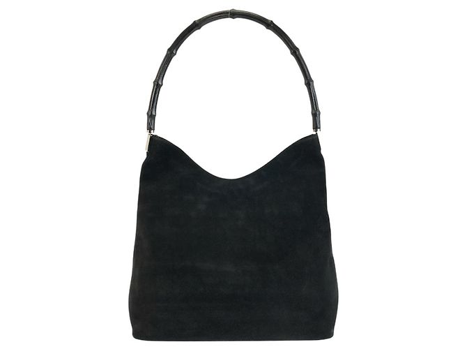 Gucci Bamboo Schultertasche Schwarz - Ansicht 2
