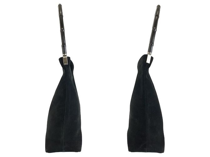 Gucci Bamboo Schultertasche Schwarz - Ansicht 6