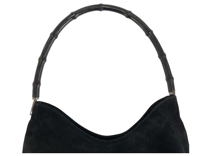 Gucci Bamboo Schultertasche Schwarz - Ansicht 7