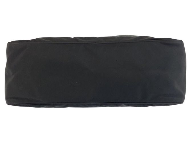 Prada Tessuto Triangle Logo Shoulder Bag Black - view 9