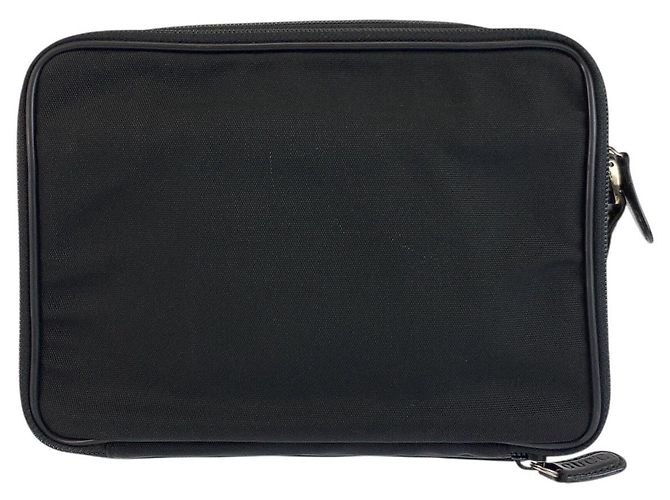 Pochette Gucci in nylon nero - vista 2