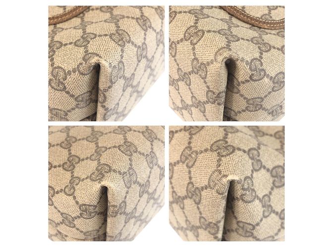 Gucci Tote Bag Braun Beige Stoff - Ansicht 3