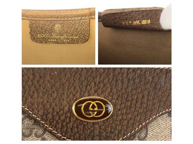 Gucci Tote Bag Braun Beige Stoff - Ansicht 4