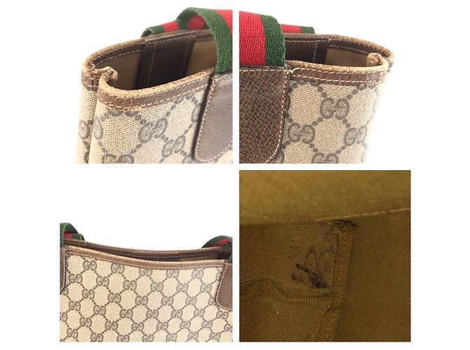 Gucci Tote Bag Braun Beige Stoff - Ansicht 6