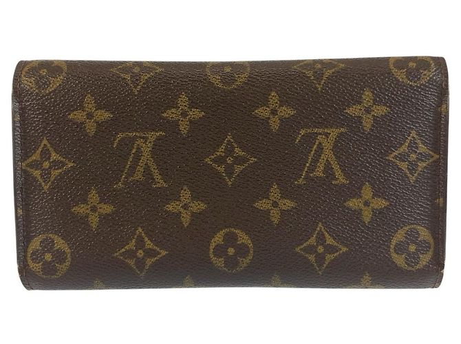 Louis Vuitton Monogram Portefeuille Tresor Marrone - vista 2