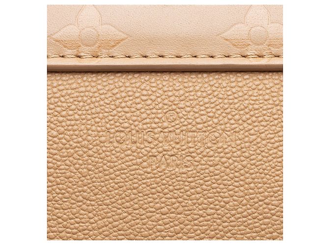 Borsa Louis Vuitton Monogram Cuir Very Chain Bag Marrone Beige - vista 9