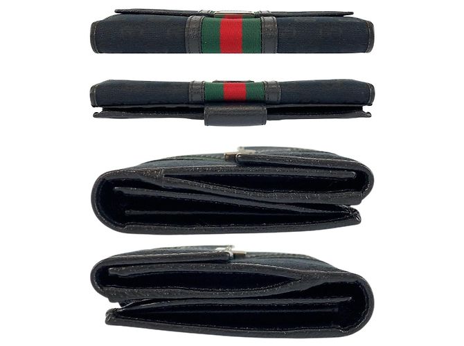 Gucci Long Wallet Black Cloth - view 9