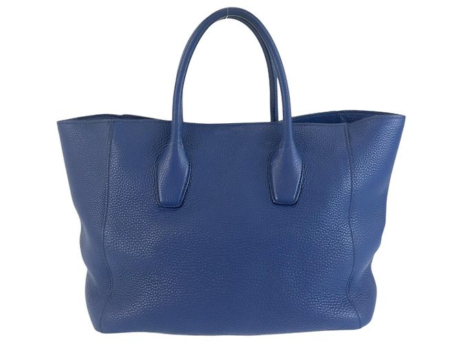 Saco Tote Prada Vittello Daino Azul - vista 2