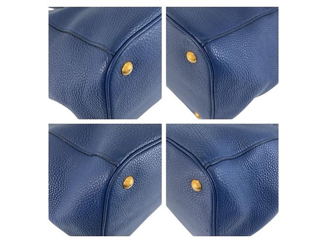 Saco Tote Prada Vittello Daino Azul - vista 4