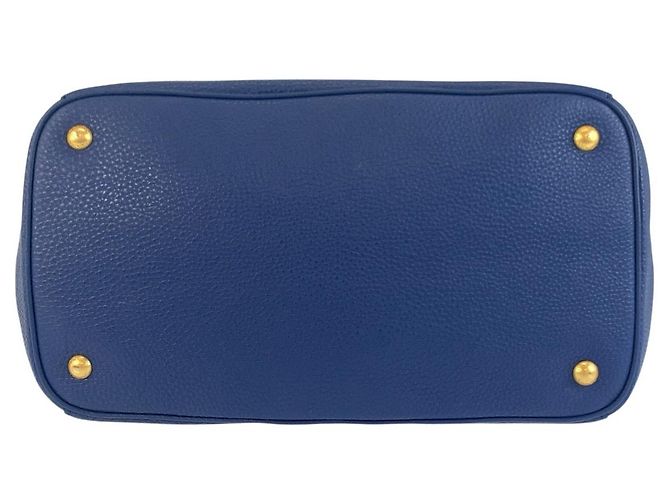 Saco Tote Prada Vittello Daino Azul - vista 9