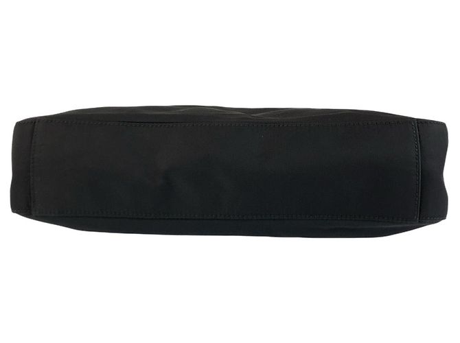 Sac à épaule Prada Tessuto avec logo triangle Noir - vue 10