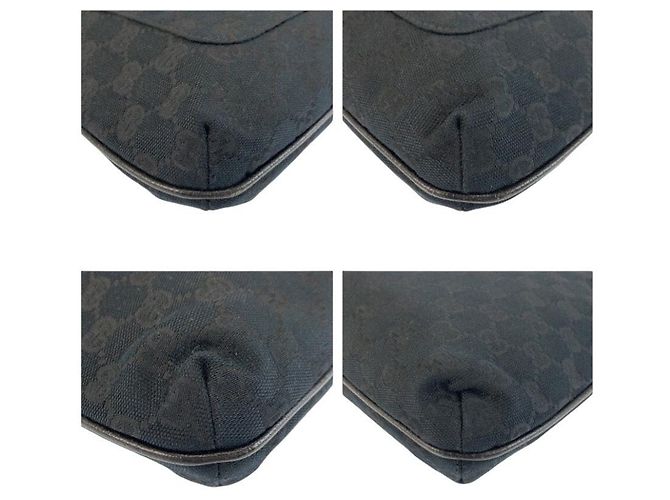 Borsa a tracolla Gucci GG Canvas Nero - vista 4