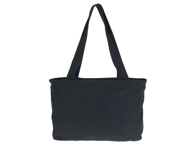 Tote Sacola Prada Tessuto com logo triangular Preto - vista 2