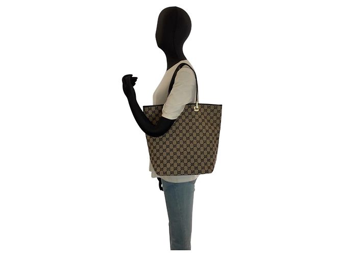 Gucci Tote Bag Schwarz Stoff - Ansicht 6