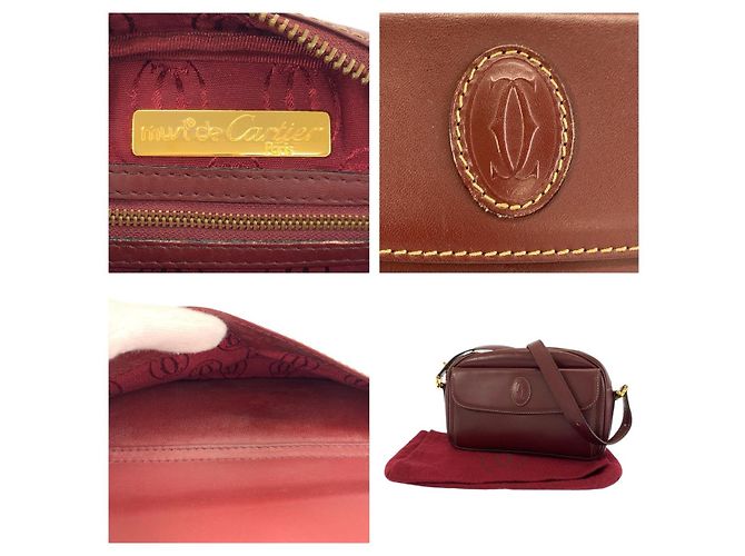 Borsa a tracolla Cartier Must Line Marrone - vista 3