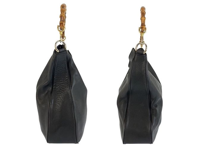 Gucci Bamboo Schultertasche Schwarz - Ansicht 7