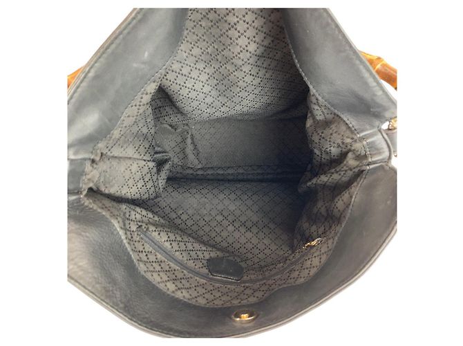 Gucci Bamboo Schultertasche Schwarz - Ansicht 9