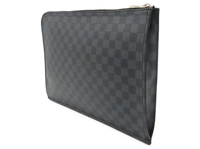 Louis Vuitton Damier Graphite Pochette Document Negro - vista 2