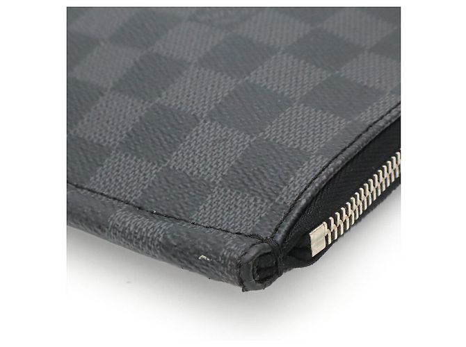 Louis Vuitton Damier Graphite Pochette Document Negro - vista 3