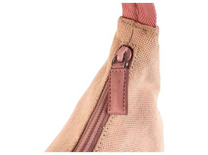 Bolso de mano Prada rosa de lona - vista 5