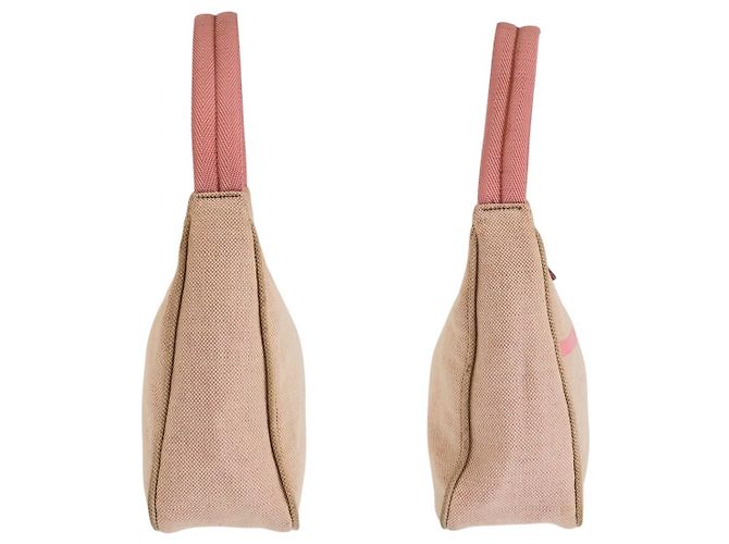 Bolso de mano Prada rosa de lona - vista 7