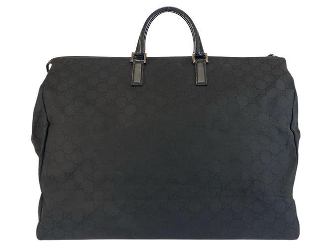 Borsa Gucci Boston in nylon nero - vista 2