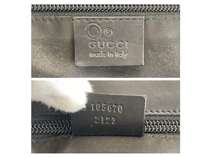 Borsa Gucci Boston in nylon nero - vista 3