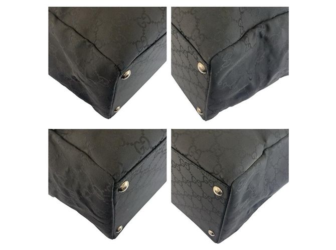Borsa Gucci Boston in nylon nero - vista 4