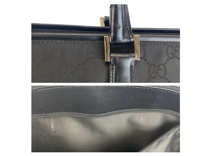 Borsa Gucci Boston in nylon nero - vista 5