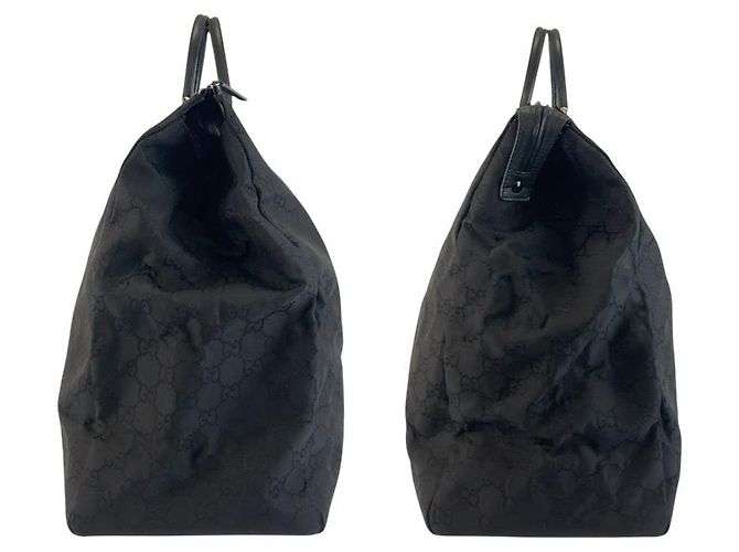 Borsa Gucci Boston in nylon nero - vista 8