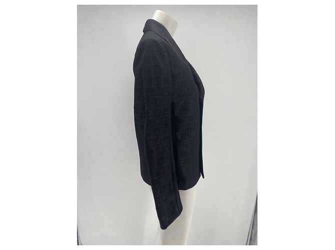 Rochas Blazer Schwarz Polyester Größe 46 - Ansicht 3