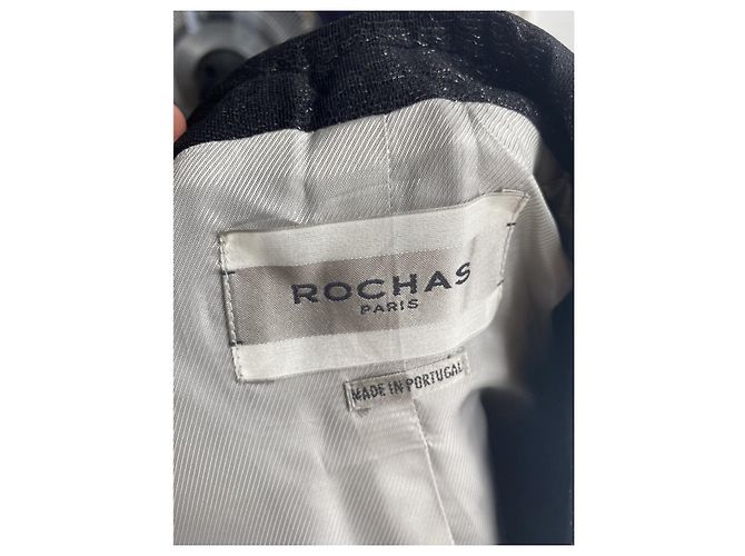 Rochas Blazer Schwarz Polyester Größe 46 - Ansicht 4