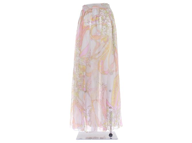 Emilio Pucci Mehrfarbiger Krepprock Mehrfarben - Ansicht 2